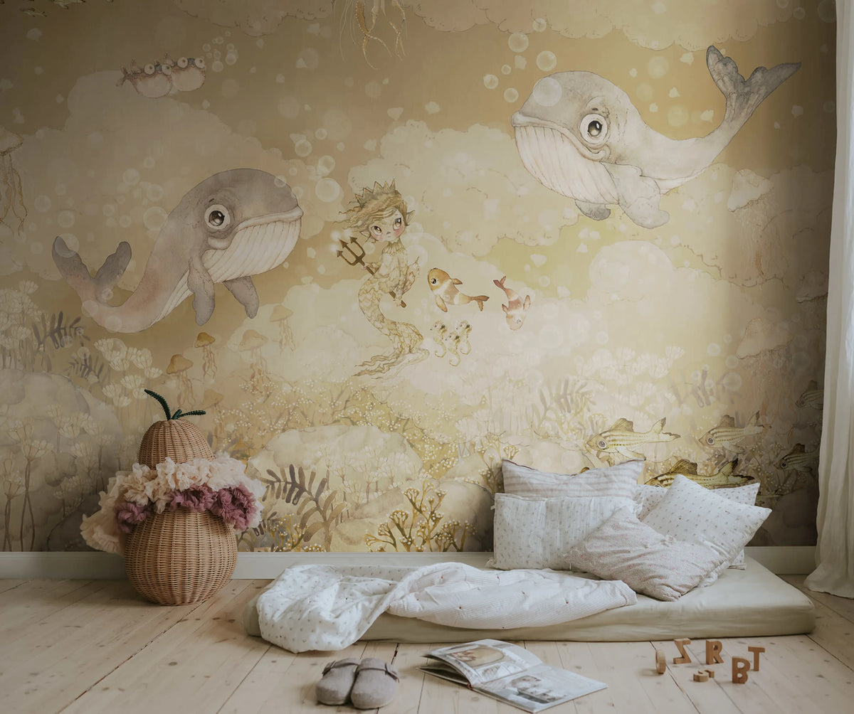 Water Song, Sand Mural Wallpaper - room preview 03