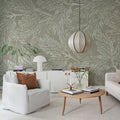 Fir Twig, Gray Mural Wallpaper - room preview 03