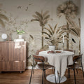Magnolia Jungle, Beige Mural Wallpaper - room preview 03