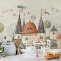 Rabbit Town, Autumn Mural Wallpaper - room preview 03