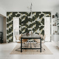 Big Ginko, Black & White Mural Wallpaper - room preview 03