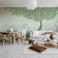 Mountain Tree, Green Mural Wallpaper - room preview 03