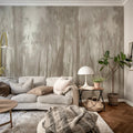 Morning Forest, Beige Mural Wallpaper - room preview 03