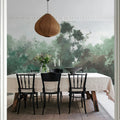 Wood, Green Mural Wallpaper - room preview 03