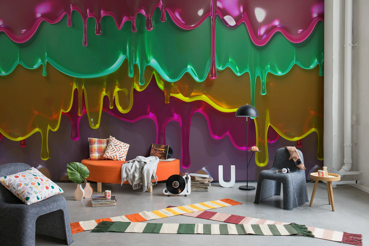 Dripping, Lollipop Mural Wallpaper - room preview 03