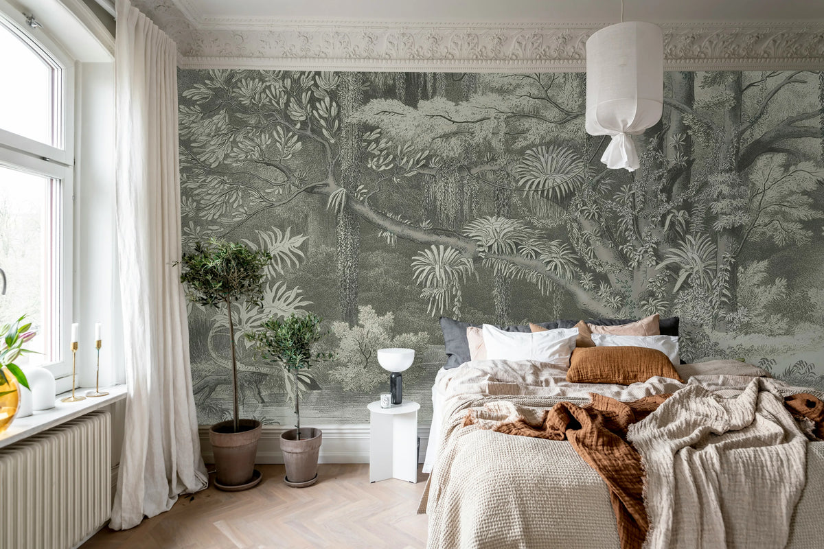 Secret Well Repeatable, Beige Mural Wallpaper - room preview 03