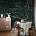 Secret Well Repeatable, Blue Mural Wallpaper - room preview 03