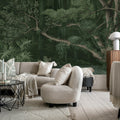 Secret Well Repeatable, Green Mural Wallpaper - room preview 03