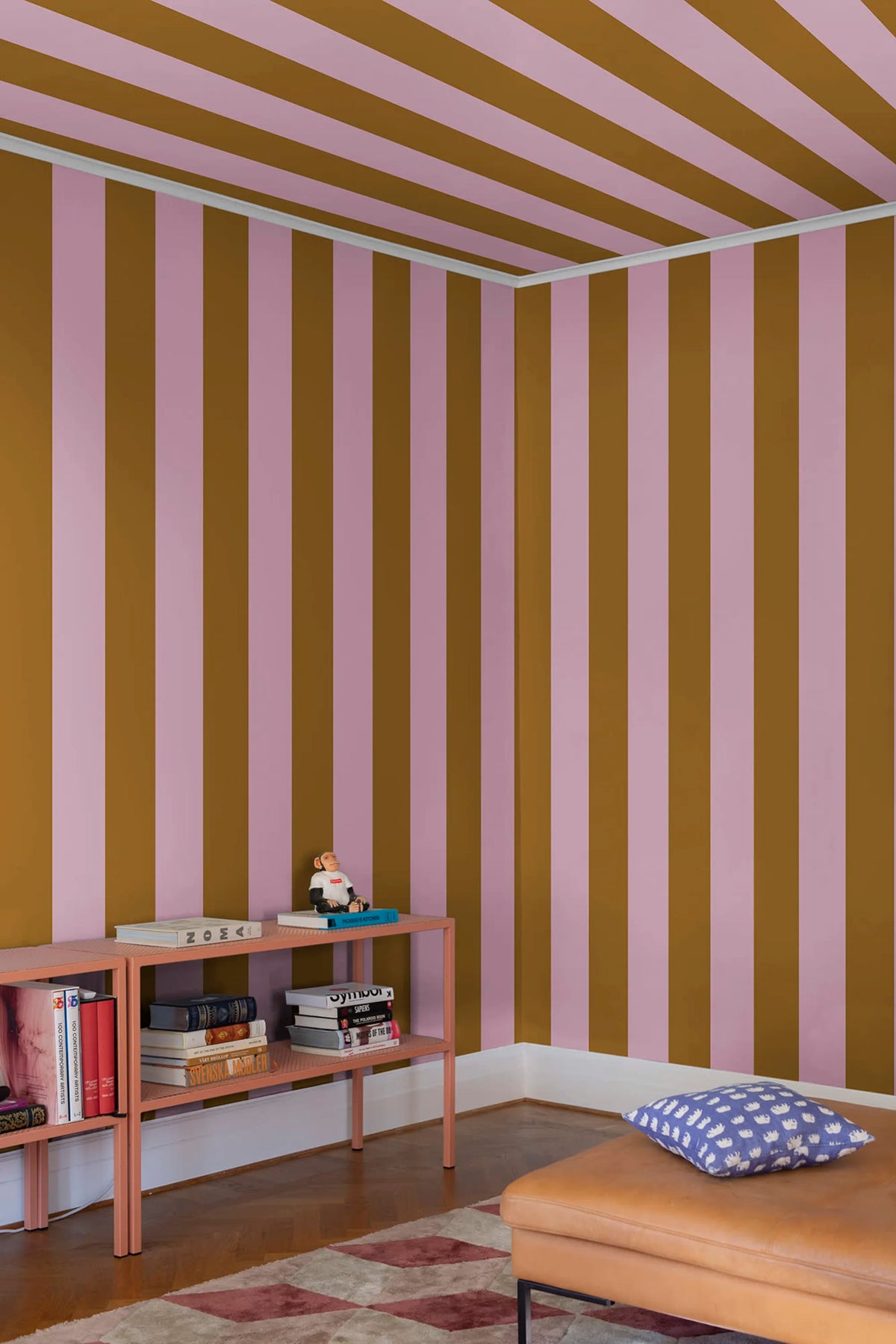 Happy Stripes, Fudge Mural Wallpaper - room preview 03