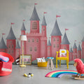 Castle Village, Coral Mural Wallpaper - room preview 03
