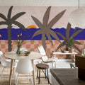 Palm Horizon, Sunset Mural Wallpaper - room preview 03