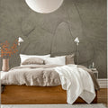 Subtle Figure, Light Brown Mural Wallpaper - room preview 03