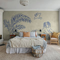 Antiquity, Blue Mural Wallpaper - room preview 03