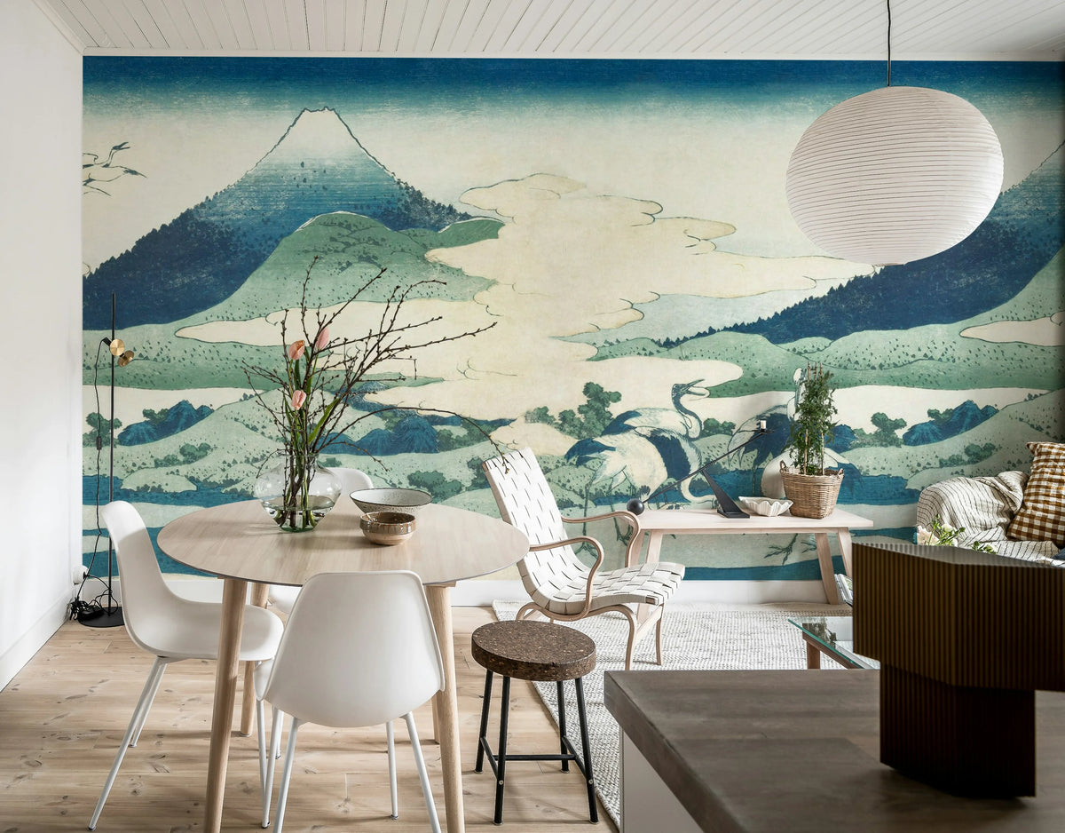 Umezawa Manor in Sagami Province Repeatable Mural Wallpaper - room preview 03