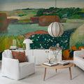 Haystacks in Brittany by Gauguin Mural Wallpaper - room preview 03