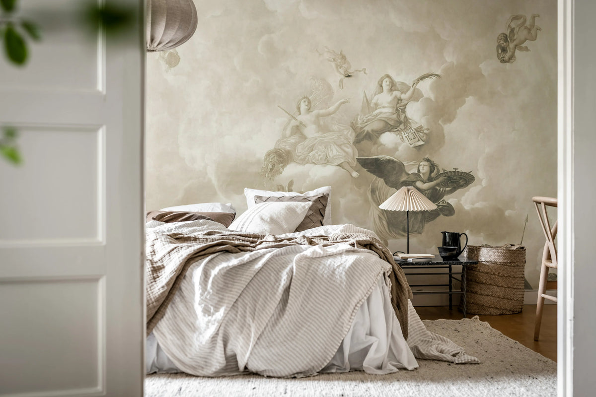 Royal Magnificence, Beige Mural Wallpaper - room preview 03