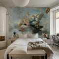 Royal Magnificence, Blue Mural Wallpaper - room preview 03