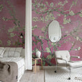 Almond Blossom, Pink Mural Wallpaper - room preview 03