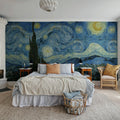 Starry Night by Van Gogh Repeatable Mural Wallpaper - room preview 03