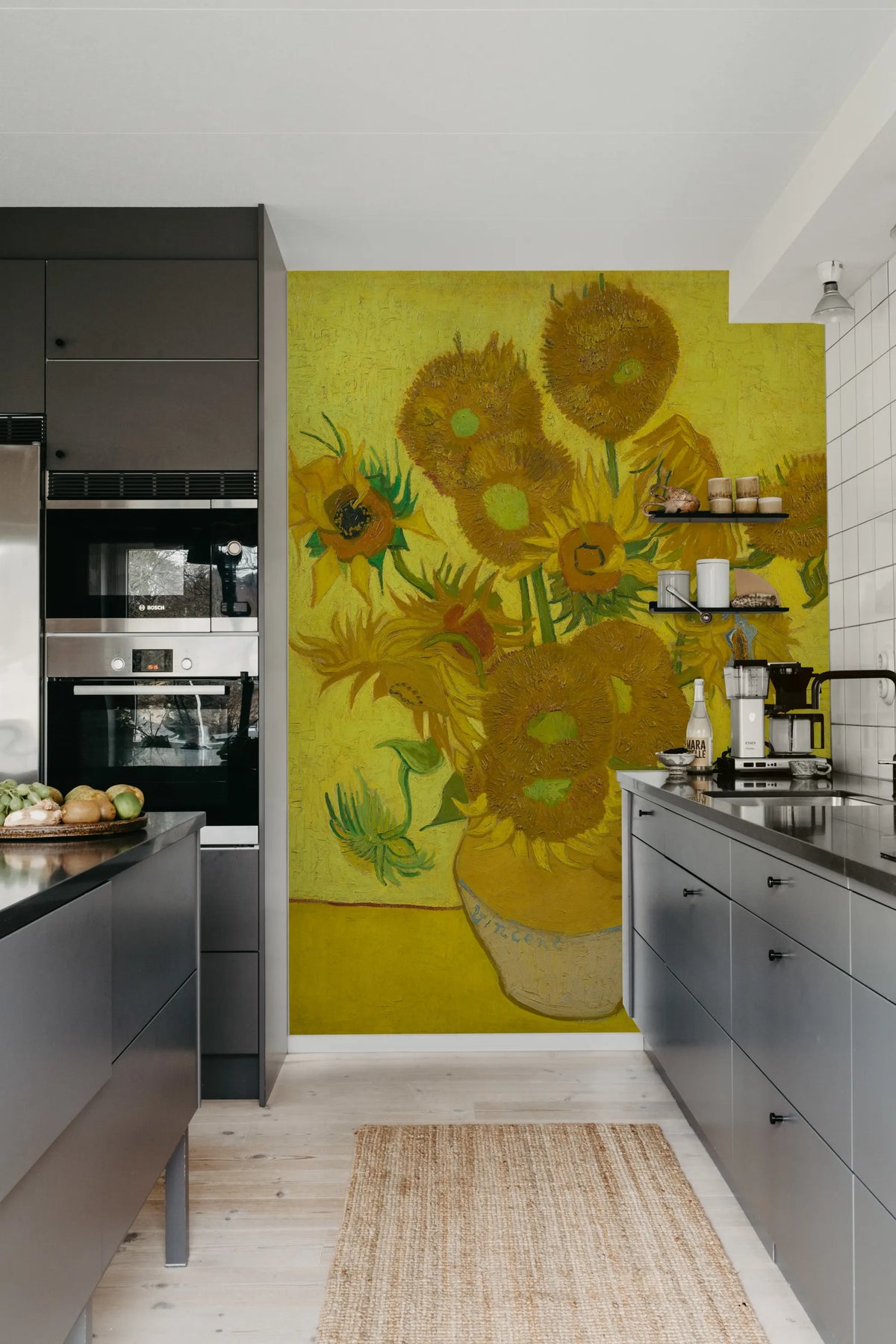 Sunflowers by Van Gogh Mural Wallpaper - room preview 03