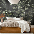 Almond Blossom, Black Mural Wallpaper - room preview 03