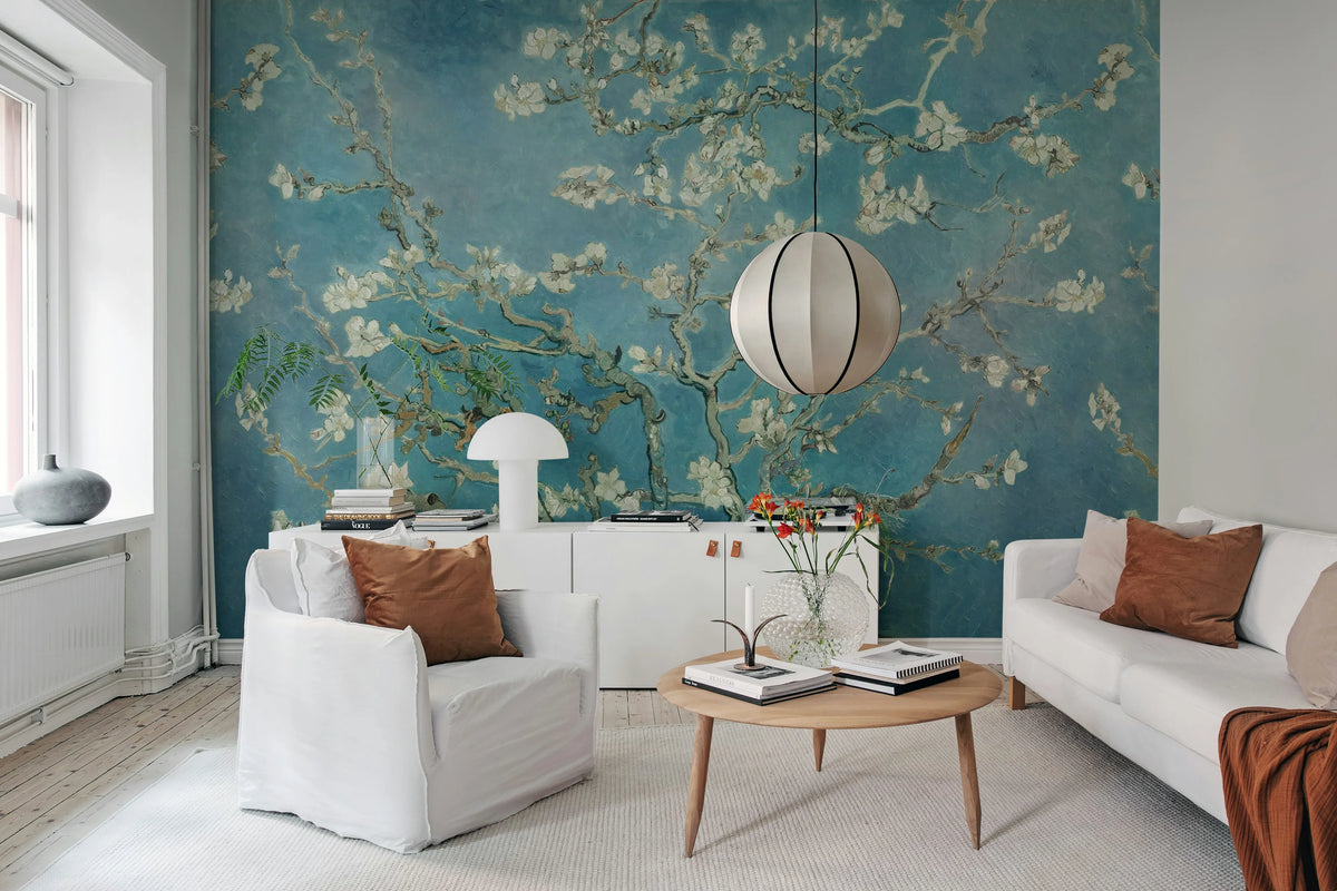 Almond Blossom by Van Gogh Mural Wallpaper - room preview 03