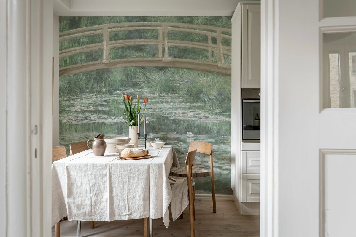The Japanese Footbridge, Soft Mural Wallpaper - room preview 03