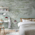 Water Lilies Monet, Soft Mural Wallpaper - room preview 03