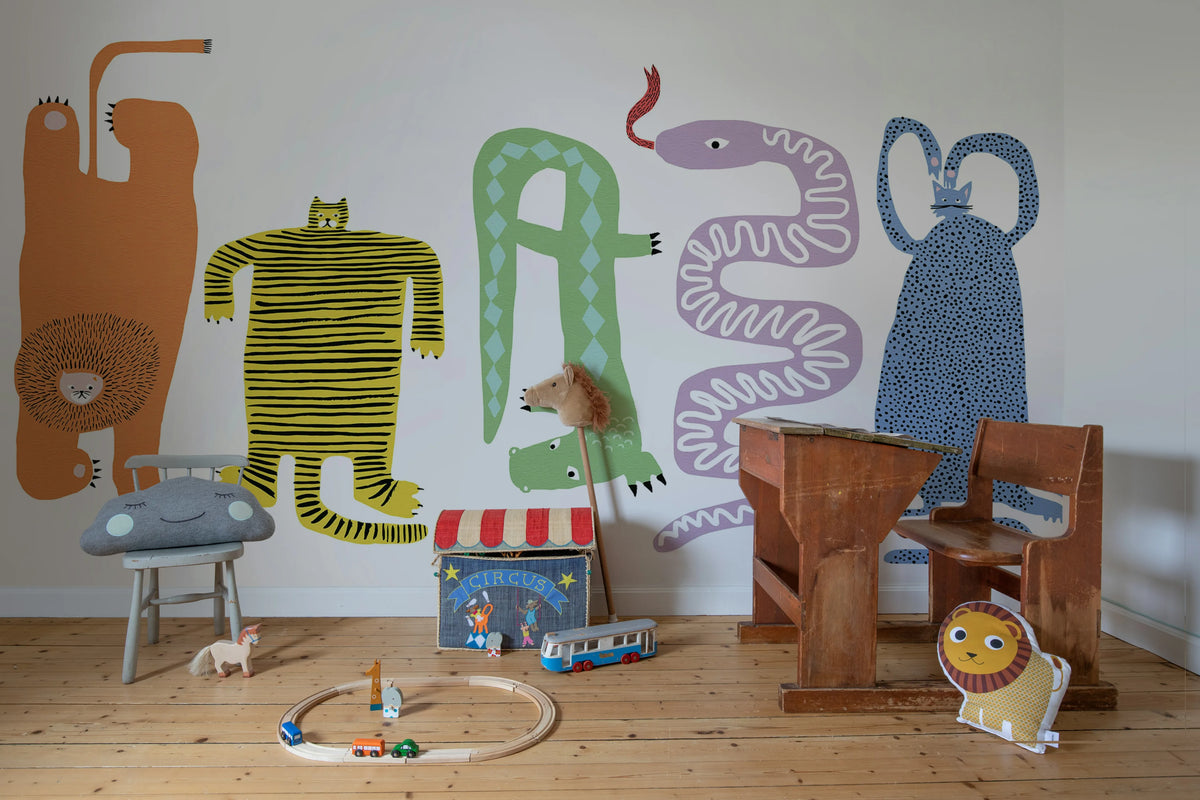 Funky Friends, Multi Mural Wallpaper - room preview 03