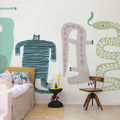 Funky Friends, Pastel Mural Wallpaper - room preview 03