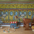 Merry go Around, Yellow Mural Wallpaper - room preview 03