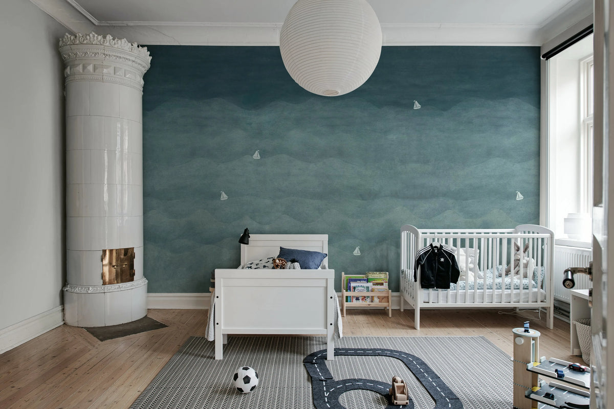 Sail Away, Boats Mural Wallpaper - room preview 03