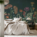 Summerfield, Dark Green Mural Wallpaper - room preview 03