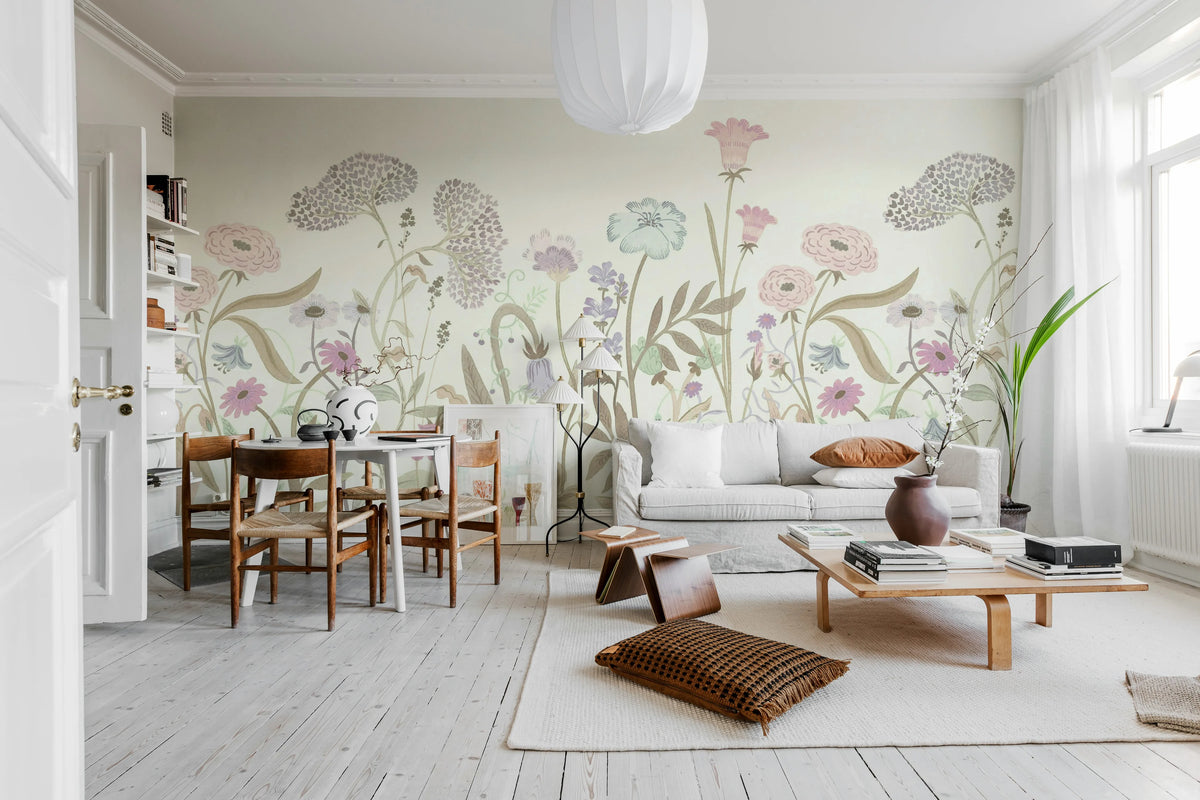 Summerfield, Pastel Mural Wallpaper - room preview 03