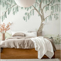 Dreamy Tree, Light Green Mural Wallpaper - room preview 03
