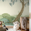 Dreamy Tree, Soft Green Mural Wallpaper - room preview 03