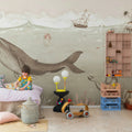 Under the Sea, Beige Mural Wallpaper - room preview 03