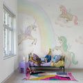 Unicorn Sky, Pink Mural Wallpaper - room preview 03