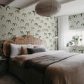Bird, Green Mural Wallpaper - room preview 03