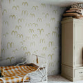 Bird, Yellow Mural Wallpaper - room preview 03