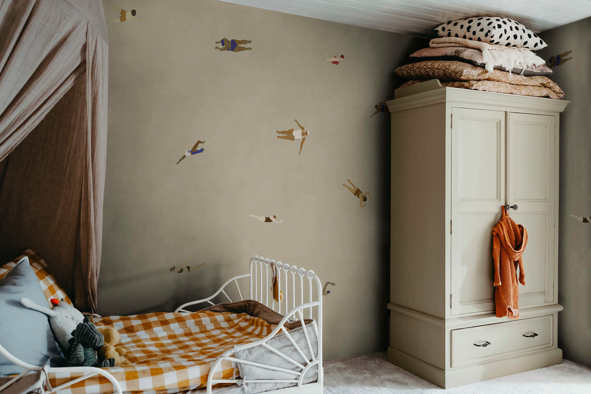 Swimmers, Sand Mural Wallpaper - room preview 03