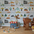 Roadmap, Pastel Mural Wallpaper - room preview 03