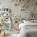 Bold Floral, Pink Mural Wallpaper - room preview 03