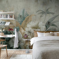Vintage Garland, Rust Mural Wallpaper - room preview 03