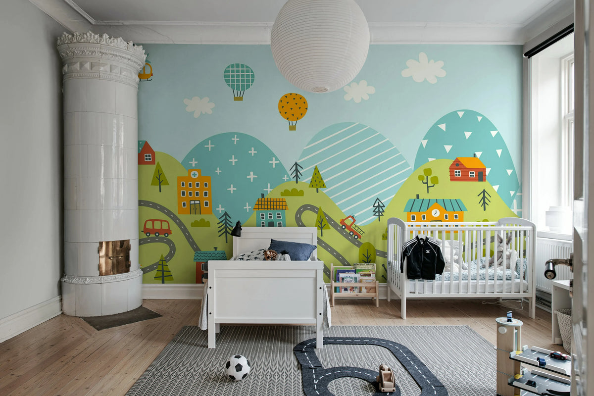 Funny Pathway, Multi Mural Wallpaper - room preview 03