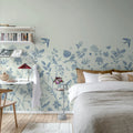 Spring Day, Blue Mural Wallpaper - room preview 03