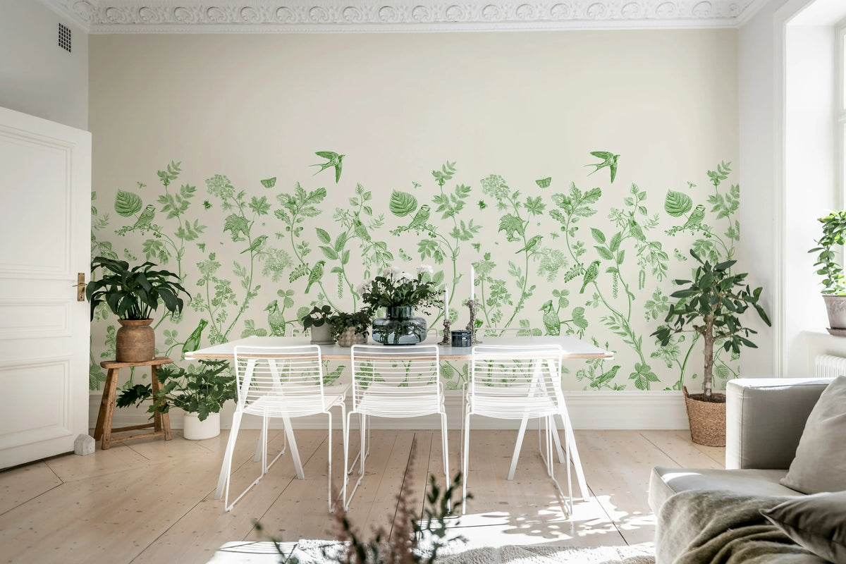 Spring Day, Green Mural Wallpaper - room preview 03