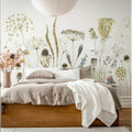 Dried Flower Meadow, Beige Mural Wallpaper - room preview 03