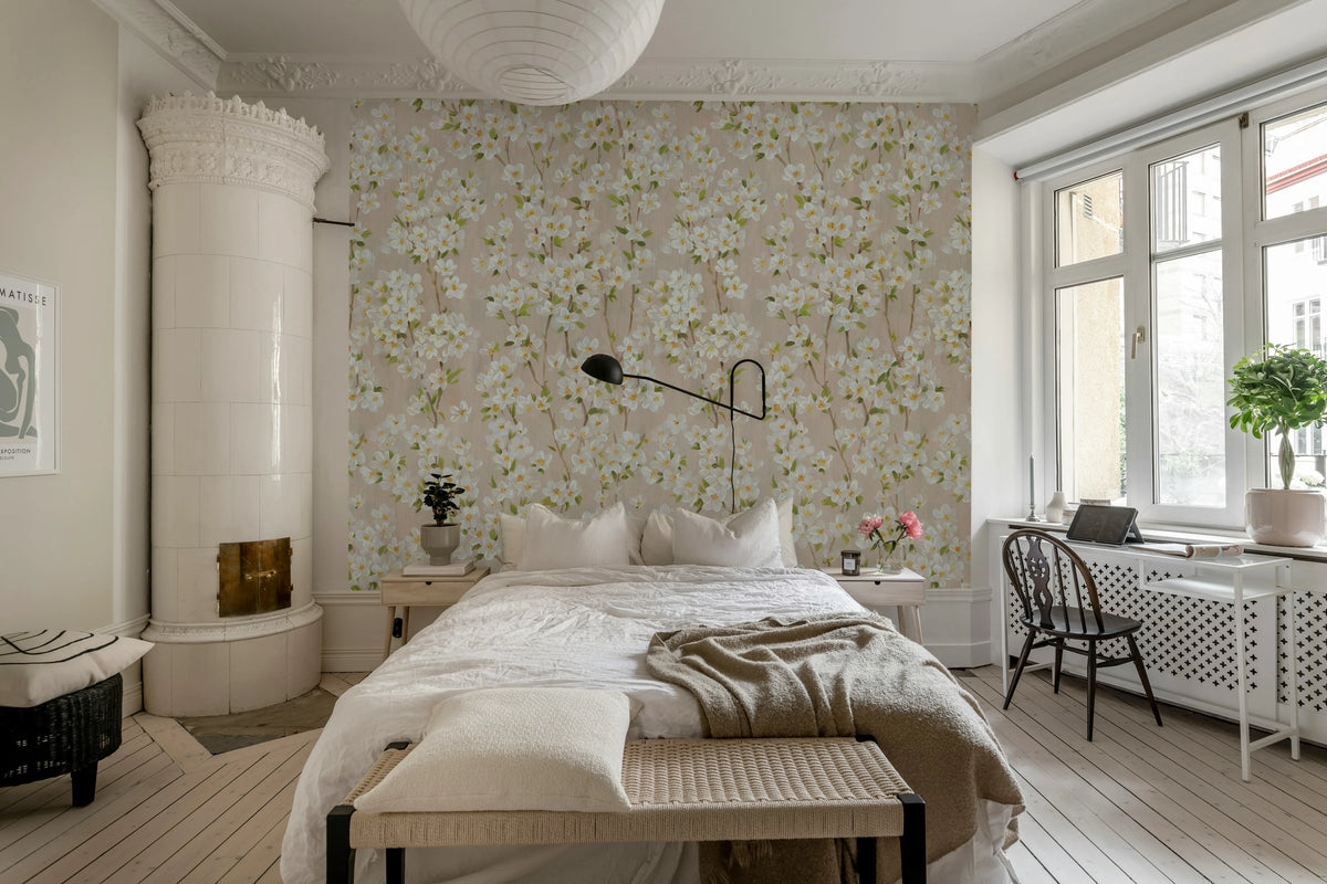 Cherry Blossom Tree, Pink Mural Wallpaper - room preview 03