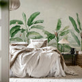 Tropical Palms, Green Mural Wallpaper - room preview 03